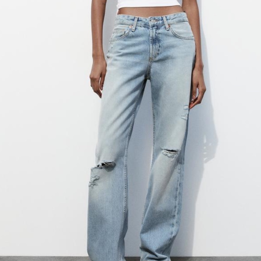 Classic Blue Distressed Jeans